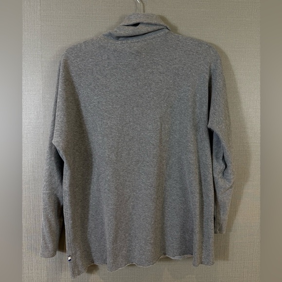 Kit and Ace Slouchy Turtleneck Sweatshirt Top Gray - Picture 3 of 7